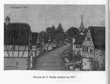 Vue de Lobsann en 1917